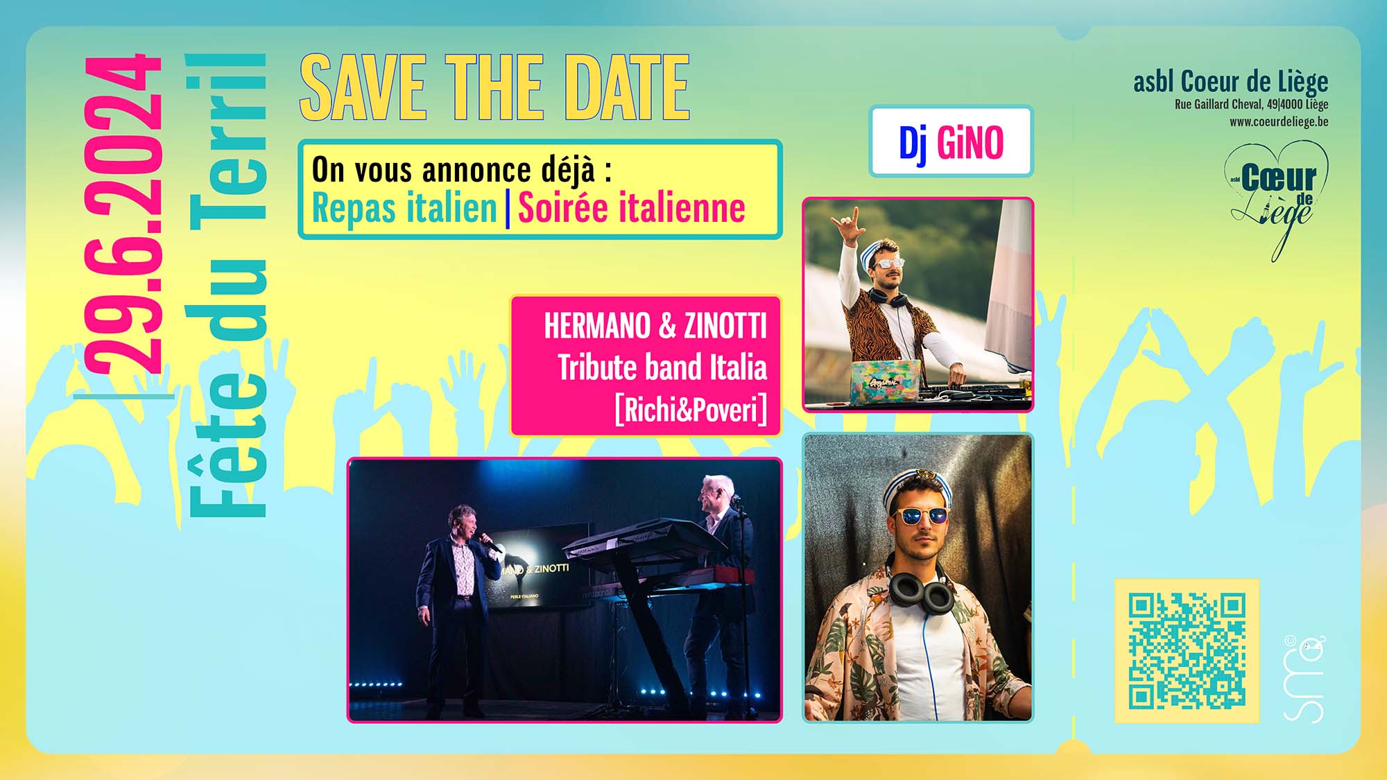 Fête du terril – Samedi 29 juin 2024 – Soirée italienne